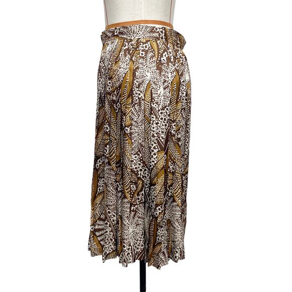 Vintage Ruth McCulloch Womens Size 14 Brown Printed 4 Piece Skirt Set - Picture 7 of 16